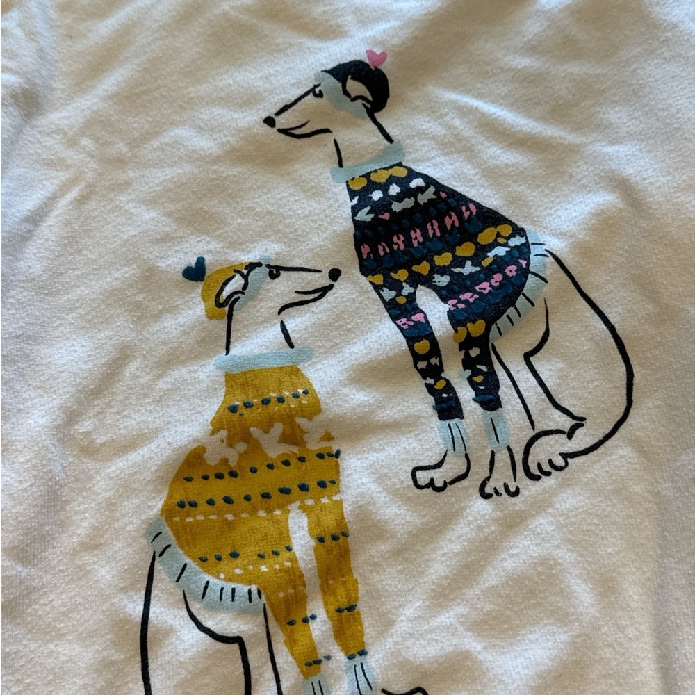 🛑 SOLD Maeve Ski Pups Graphic Sweatshirt XS - anthropology - Picture 4 of 6